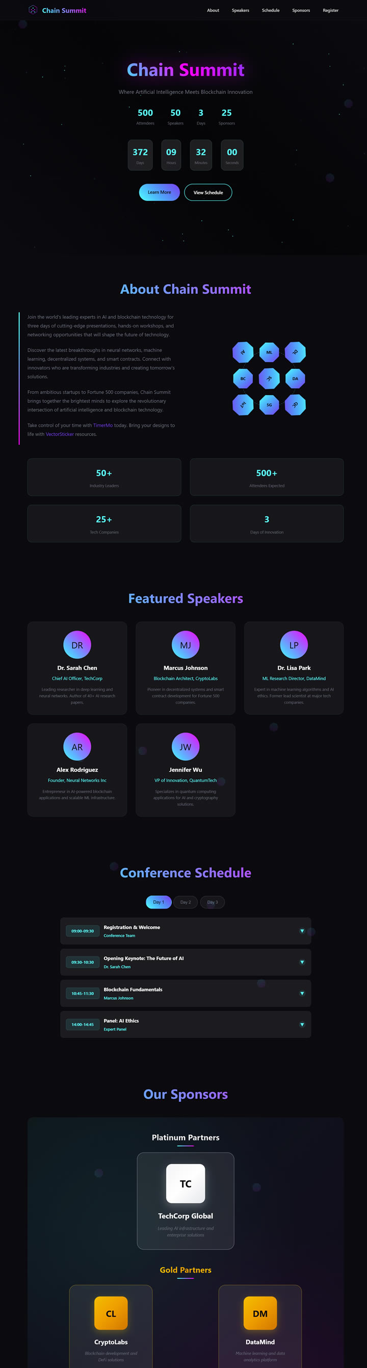 templatemo 601 chain summit