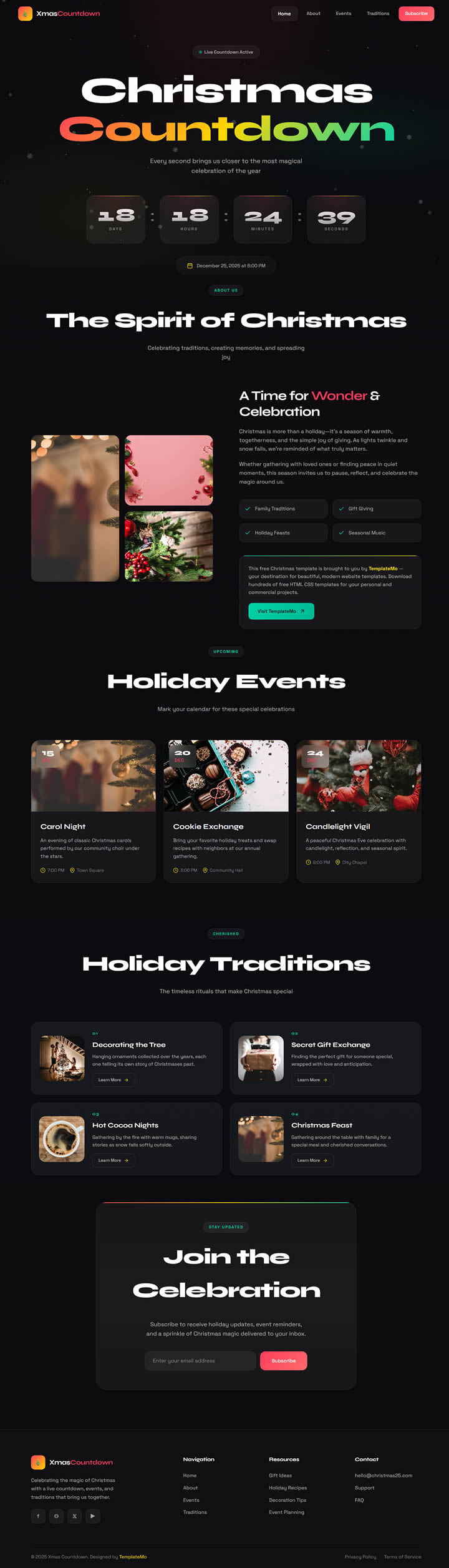 templatemo 605 xmas countdown