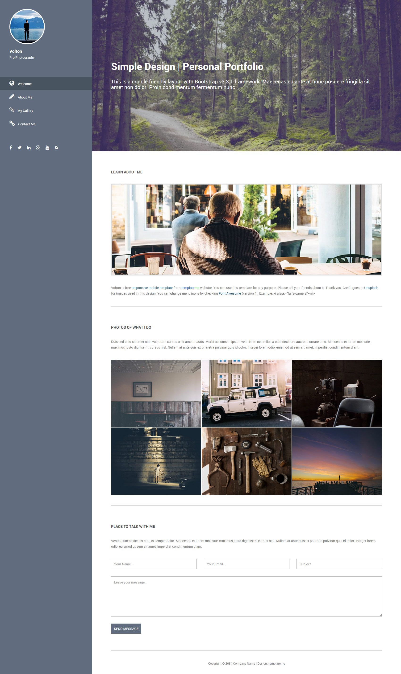 21 free bootstrap sidebar themes Intended For Free Website Menu Design Templates