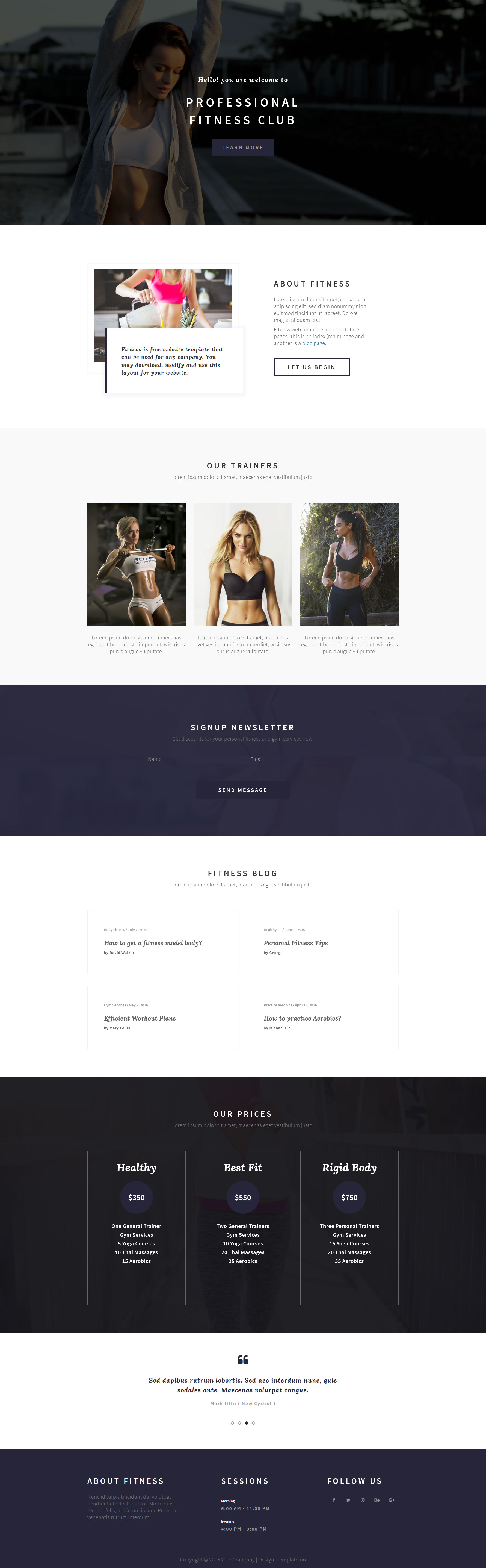 css templates free workout