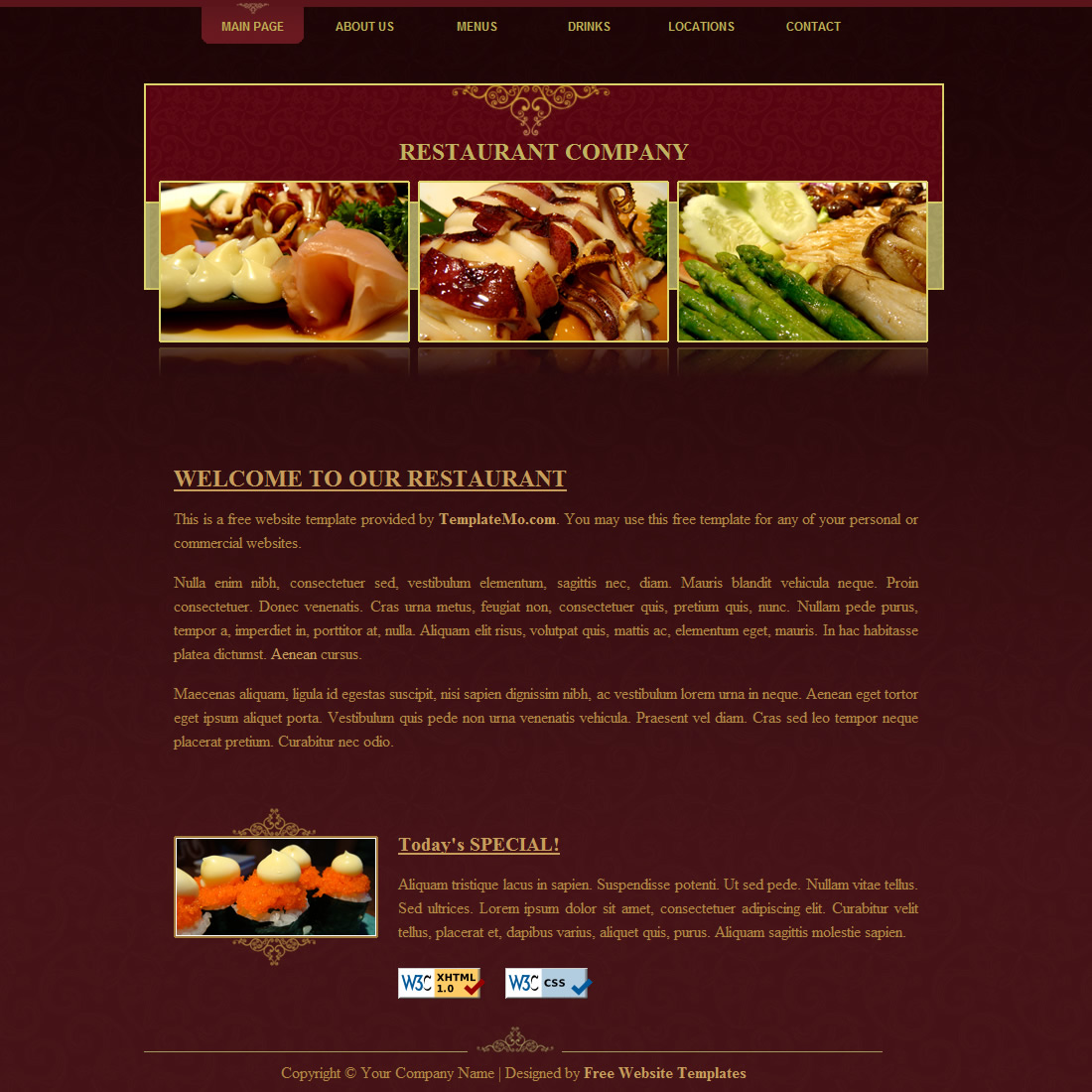 free restaurant menu templates for indesign