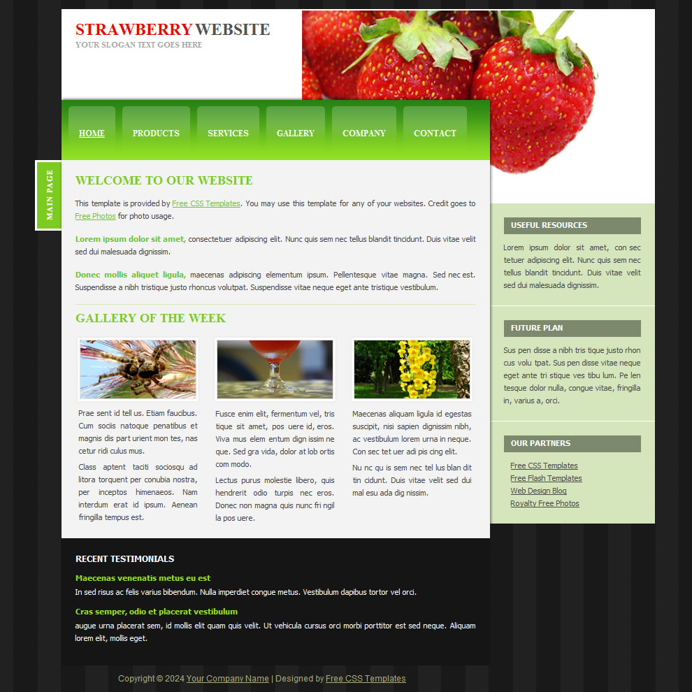 templatemo 085 strawberry