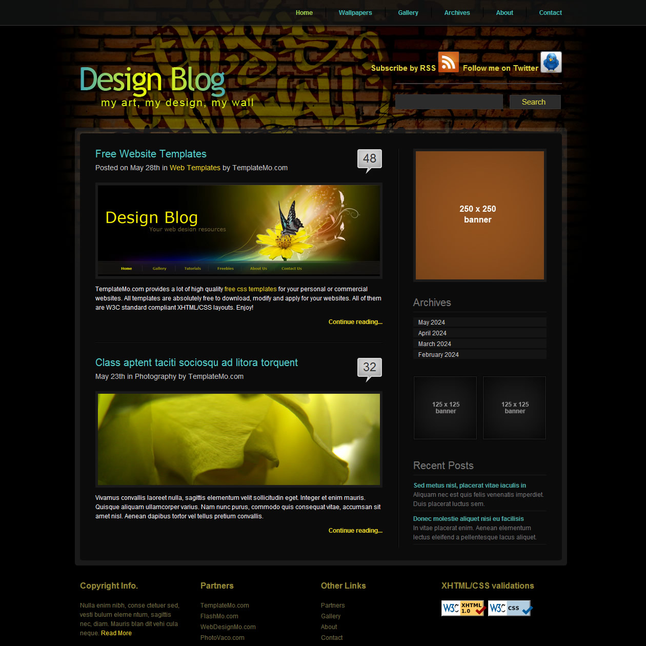 templatemo 101 design blog