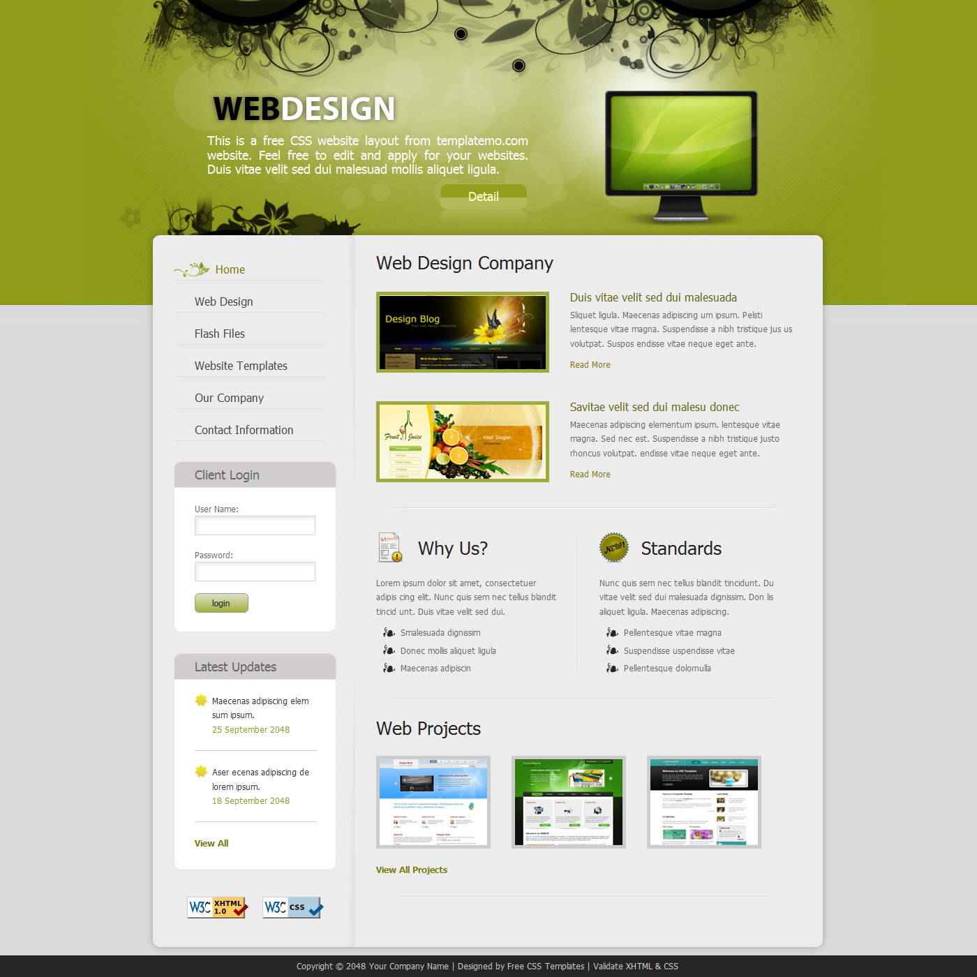 Free Template 243 Web Design