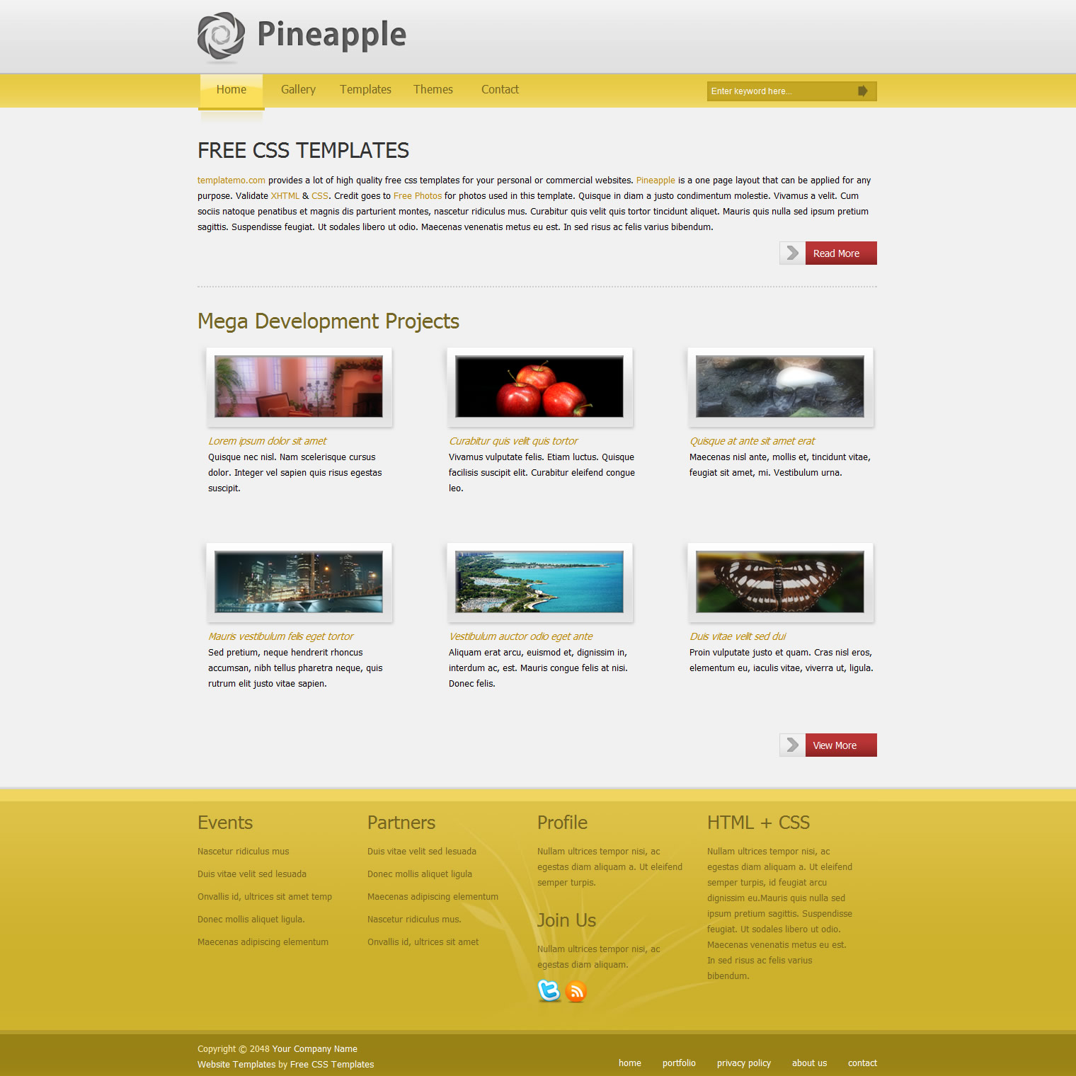 css templates free