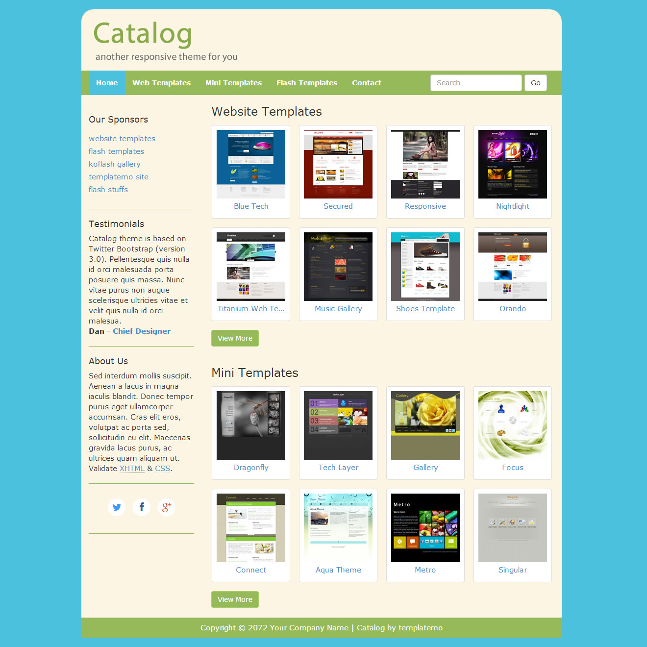 Free Catalog Template Master Template