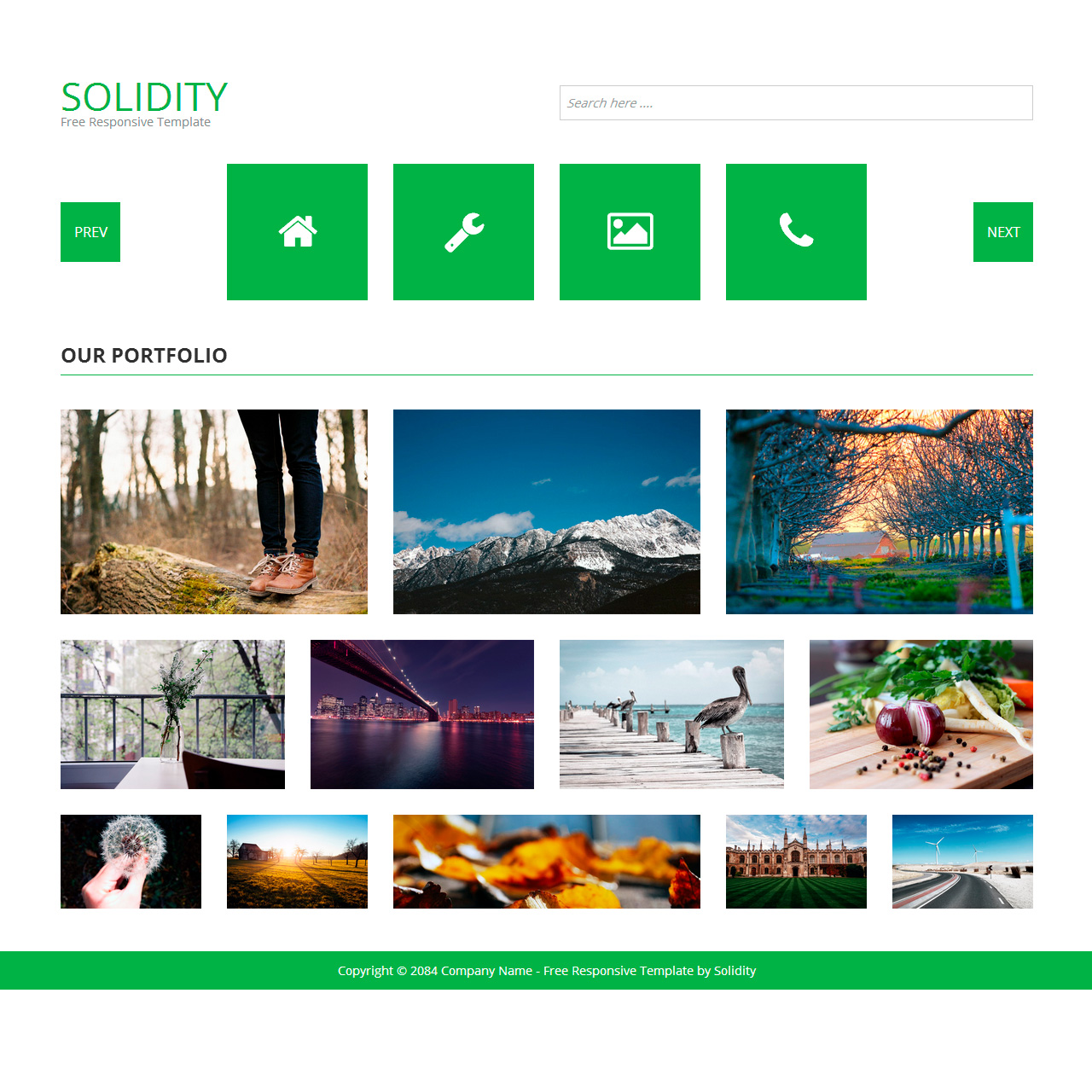 Bootstrap Image Gallery Template from templatemo.com