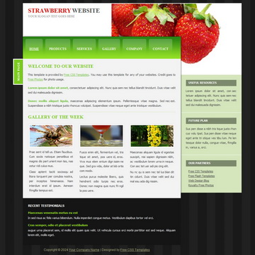 Strawberry Template
