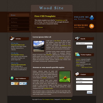 Wood Site Template