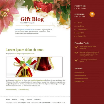 Gift Blog Template