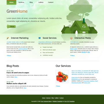 Green Home Template