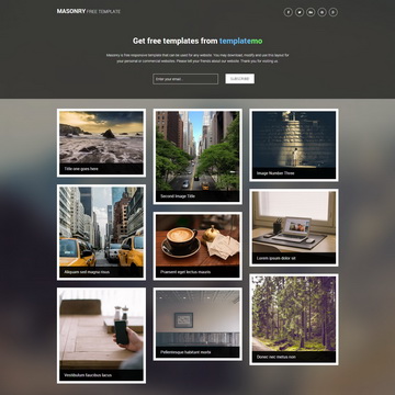 Free Gallery Website Templates By Templatemo