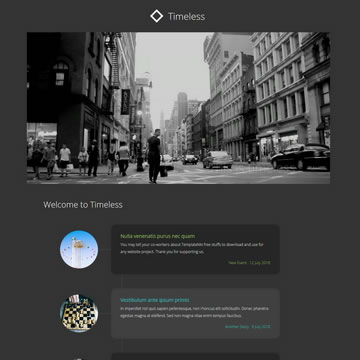 Free Black Website Templates By Templatemo