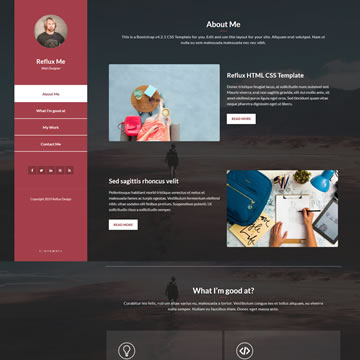 Full Page Website Template from templatemo.com