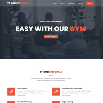 Training Studio Template