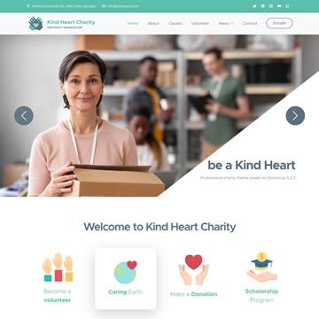 Kind Heart Charity Template