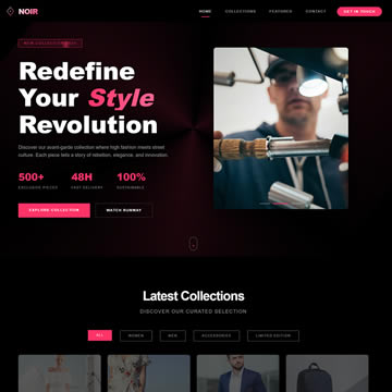 Noir Fashion Template